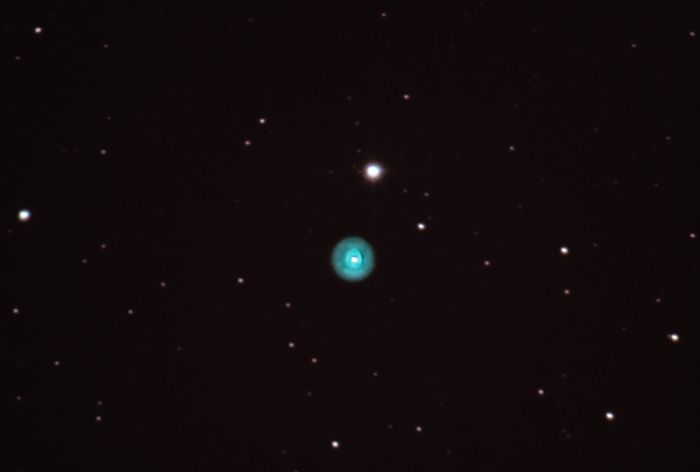 Планетарная туманность NGC 2392 "Эскимос" в созвездии Близнецы. Ратомка. 15 января 2018 года